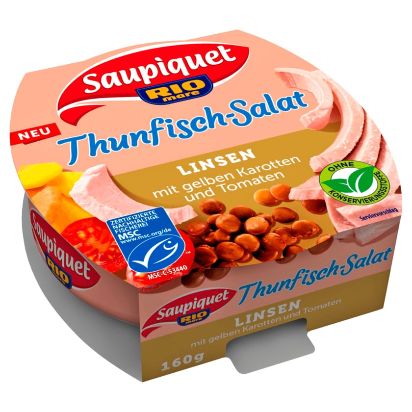 Saupiquet Thunfisch-Salat Linsen 160g